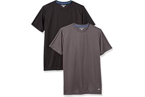 Amazon Essentials Koszulka Active Performance Tech Mężczyźni 2-pack Performance Tech T-shirt (2 w zestawie)