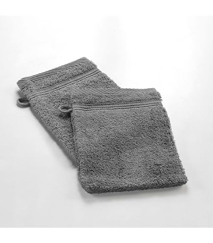 3 Gants De Toilette Luxury Sensei Maison - Coton 550 G/m² - 16x22 Cm - Doux Et Absorbant