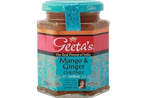 Geeta's herzhafte Mango & Ingwer Chutney, 320g