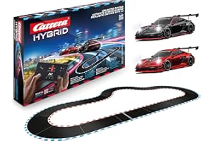 Carrera HYBRID Devil Drivers, Rennspaß der neuen Generation, Legendäre Rennboliden Porsche 911 GT3 R im Maßstab 1:50, Hybrid Technologie mit KIIUnterstützung, Steuerung per SmartphoneIApp