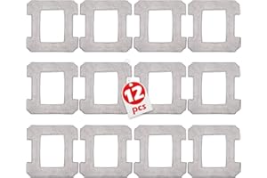 Fettwal 12 Pièces pour Ecovacs Winbot W1 Pro/W1/W2 Omni/W2 Serpillère Rechange Kit, Lingettes de Rechange Robot Lave Vitre en Microfibre pour Ecovacs Accessoire, pour Nettoyage Vitre