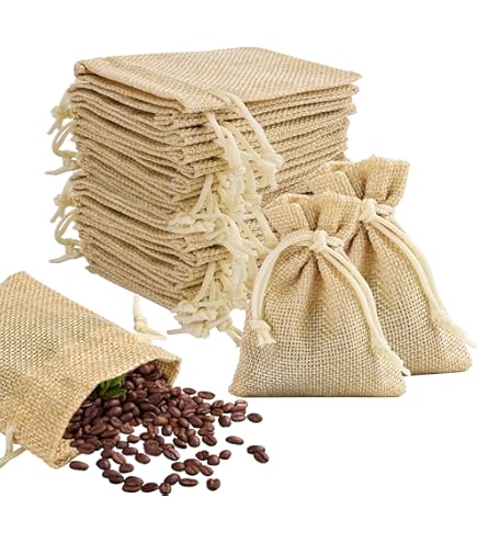 Pochette Tissu Cordon 24 Pcs Sachet Tissu 7 X 9 Cm Petit Sac