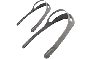 CPAP Headgear Strap Replacement for Philips Respironics DreamWear Nasal CPAP Mask by Snugell - Gray (2-Pack) - Durable Premium Nylon for Comfort and Adaptability