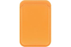 FIDWALL Magsafe Wallet Leder für iPhone 16/15/14/13/12 Pro/Max/Plus/Mini,RFID-Kartenhalter mit Mag-Safe-Magnet(Gold braun)