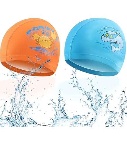 Cuffia Da Bagno SEAC Silicone Jr Per Bambini | Taglia Unica, Gialla O Blu, Per Piscina E Mare - Foto 4