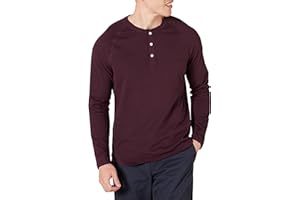 Amazon Essentials Koszulka Henley Mężczyźni Slim-fit Long-sleeve Henley Shirt (1 w zestawie)