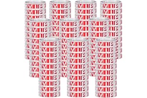 ‎BETTERJONNY 1000 Stück VIP Einlassbänder, BetterJonny Einlassbänder mit VIP Wasserdicht Event Armbänder Papierarmbänder Bedruckbar Securebänder Ideal für Sicherheit bei Veranstaltungen Events Hochzeit (Rot)