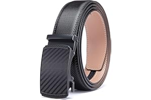 Acewin Cintura Uomo Pelle, Cintura Automatica Fibbia da Uomo, Cintura da Lavoro, Regolabile, Larghezza 35 mm