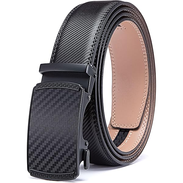 BOSTANTEN Cintura Uomo, Cintura In Pelle Con Fibbia Automatica Cintura A Cricchetto Confezione Regalo - Foto 9