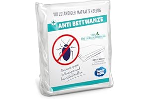 SWEET NIGHT Sweetnight - Housse intégrale matelas 140x200x25 cm | Anti-Punaise de lit et Anti-acariens | Protège intégralement votre matelas | Fermeture à glissière | Sans traitement chimique | Ep. jusqu'à 25 cm