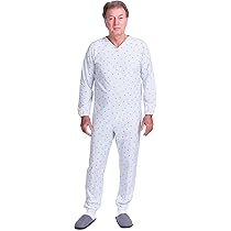 FERRUCCI COMFORT Pigiama Sanitario Invernale Con 3 Zip Sul Dorso E Interno Gambe, Unisex, 9012-F/2, Per Anziani, Alzheimer, Incontinenza (IT, Testo, S, Regular, Regular, Donna - View #10