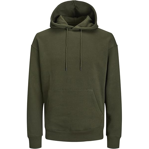 Sweat à Capuche Uni Unisexe MKR - Vert Naturel 3XL, Coupe Raffinée, Intérieur Polaire