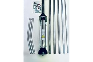 SIGMA EURO-COMM Sigma Venom 5/8 Wave High Gain Silver Rod CB Base Station Antenna