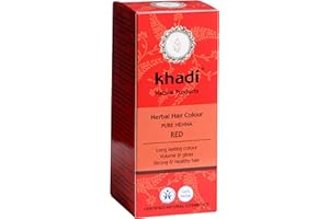 khadi Pure Henna Plant Hair Colour, Hair Colour for Exciting Orange Red to Intensively Bright Flame Red, Natural Hair Colour 100% Vegetable, Natural & Vegan, Natural Cosmetics, 100 g