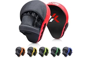 XNATURE Boxing Equipment Punching Gloves Thai Pads Boxing Training Mitts Kickboxing Punch Mitts Punching Pad (A Pair)