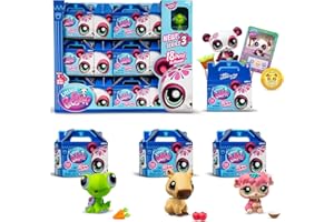 Littlest Pet Shop Series 3 Pet Surprise Single Boxes X 18 | Each Pet Surprise Mystery Box Contains 1 LPS Mini Pet Toy 1 Accessory 1 Collector Card And 1 Virtual Code | Toys For Girls And Boys