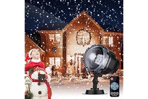 Gavigain led projector snowfall light Rotating Led Light Spotlight for Garden Snowflake