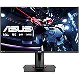 ASUS VG279Q, 27 Inch FHD (1920 x 1080) Gaming monitor, IPS, Up to 144Hz, 1 ms MPRT, DP, HDMI, DVI, FreeSync, Low Blue Light, 