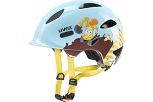 ‎UVEX uvex oyo style - lekki kask rowerowy dla dzieci - indywidualna regulacja wielkości - możliwość zainstalowania światła LED - digger cloud - 50-54 cm