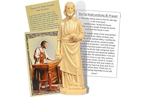 Tarrapu St Joseph Statue for Selling Homes: Set With Instruction Cards and Prayer, 3 Inches, Complete Set