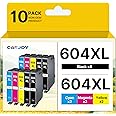 CATJOY 604XL Ink Cartridges Multipack Replacement for Epson 604 Ink Cartridge with the Latest Chips Compatible for Epson XP2200 Ink cartridges Expression Home for XP-3200 XP-4205 XP-4200（10 Pack）