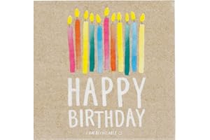 Talking Tables Pack of 20 - Size 33cm ECO Party Paper Zero Plastic on Product or Packaging Perfect Disposable Biodegradable Partyware for All Ages and Unisex, Kraft Recyclable Birthday Napkins