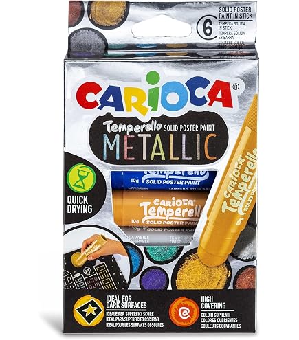 Acquerelli Carioca In Astuccio - Confezione Da 12 Colori Con Pennello - Made In Italy