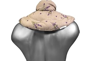 GIRAFFENLAND Cuscino del collo, Fiore romantico. Cuscino termico con noccioli di ciliegia, terapia caldo e freddo. Scaldacollo