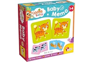 LISCIANIGIOCHI Lisciani - Baby Memo - Los Animales - Juego de Sociedad Educativo - Juego de Memoria y Reflexión - 24 Cartas - Para Niños de 1 a 4 años de edad - CAROTINA BABY