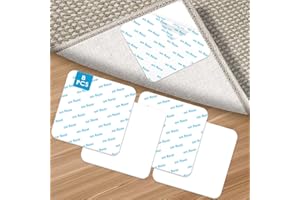 NEUTYPECHIC 8 Stück Antirutschmatte für Teppich, 10x10cm Teppichgreifer Antirutschmatte für Teppich Waschbar, Antirutsch Pads, Rutsch Stop für Hartholzböden rutschfest (8)