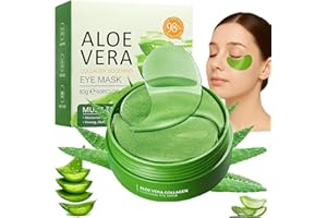 PROBUK 60 Pezzi Patch Occhi con Aloe Vera e Collagene, Maschere Idratanti Anti-Occhiaie e Anti-Borse, Riduce Rughe e Linee Sottili, Cura Contorno Occhi per Uomo e Donna