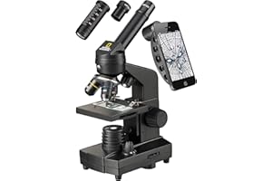 Bresser Microscopio National Geographic 40x-1280x con Soporte para Smartphone