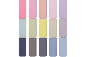 SUNSHINE SMILE 15 Pièces Marque-Pages Magnétiques, Magnétiques Signets de Lecture, Marque Page Livre, Marqueurs de Page Magnetic Bookmark, Clip de Page Bookmarks pour Fournitures de Lecture