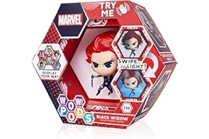Wow! Pods Avengers Figures - Black Widow Figure, Collectable Toy, Avengers Fan Item, Official Marvel Legends Superhero Luminous Wobble Figure, Marvel Fan Item