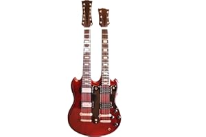 ShopEwebb Led Zeppelin Jimmy Page Double Neck Miniature Guitar