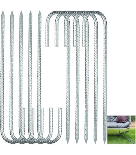 4 Sardines De Fixation U 30 Cm - Piquets D'Ancrage En Acier - Neuf