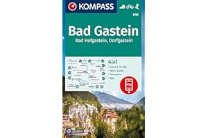 KOMPASS Wanderkarte 040 Bad Gastein, Bad Hofgastein, Dorfgastein 1:35.000: 4in1 Wanderkarte, mit Panorama und Aktiv Guide inklusive Karte zur offline ... in der KOMPASS-App. Fahrradfahren. Skitouren.