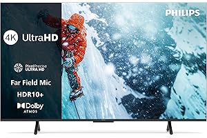 Philips 55PUS7200 4K LED Smart TV - Écran 55 Pouces avec Plateforme Pixel Precise Ultra HD, Titan OS et Son Dolby Atmos - Compatible Alexa et Assistant Vocal Google