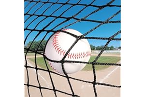 IUZEAI Baseball Backstop Nets, Nylon Baseball Netting Pro High Impact Sports Netting Material 10'x10'/10'x20'/10'x30'