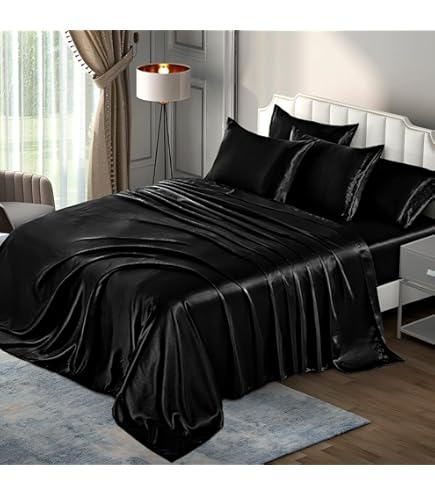 Lenzuolo Con Angoli In Raso DECOLURE Per Letto Matrimoniale - 1 Pezzo, Liscio Come Seta, Tasca Profonda 38 Cm, Ipoallergenico, Color Legno Rosato
