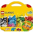 LEGO Classic Valigetta Creativa, Contenitore Mattoncini Colorati con Macchina Giocattolo, Nave, Casa, Castello e Animali da C