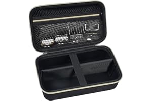 GRAPSA Torba na maszynę do strzyżenia włosów Jack & Rose dla mężczyzn, maszynka do strzyżenia włosów, trymer do brody, pudełko do przechowywania, walizka (tylko pudełko do przechowywania), złoty zamek