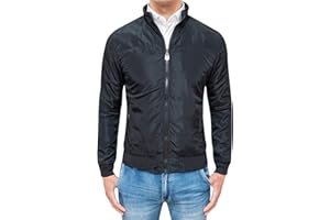 Evoga Giacca Giubbotto Uomo Casual Giubbino Trench Impermeabile Primavera Estate Bomber