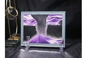 yaihe YAH - Paesaggio di sabbia che scorre con sabbia dinamica, immagine in movimento (viola, 15,7 cm)