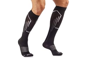 MICO CALZE RUNNING Lunghe in Maglia Nylon + fibra LYCRA, OXI-JET COMPRESSION (+ossigeno +recupero +energia) 100% Made in Italy