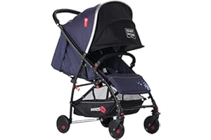 Baciuzzi, passeggino leggero, pieghevole compatto con chiusura lampo semplice e pratica ad una mano, traspirante, full optional, BX Almond Dive