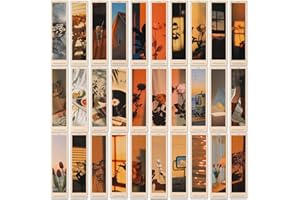 MOZEAT LENS 30 sztuk estetycznych papierowych zakładek w nowoczesnym stylu dla miłośników książek, prosty styl, akcesoria do książek, urocze opakowanie zakładek, papierowe zakładki dla kobiet