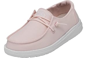 HEYDUDE Fille Wendy Youth Slub Canvas MOC Toe Shoes