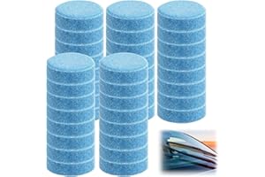 SUGHAW 40Pcs Lave Glace 40L Concentré en Pastille, Rondelles Effervescentes de Voiture Comprimé Pastille Nettoyant Détergent Solide Pare-Brise Voiture Auto Liquide Détergent pour Vitres Fenêtre Carreaux