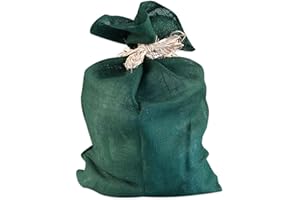 Windhager Ekologiczna juta, materiał, worek na ziemniaki, worek dekoracyjny, wielofunkcyjny worek jutowy, ochrona przed zimą, do roślin doniczkowych i doniczkowych, zielony, 70 x 100 cm, 06071